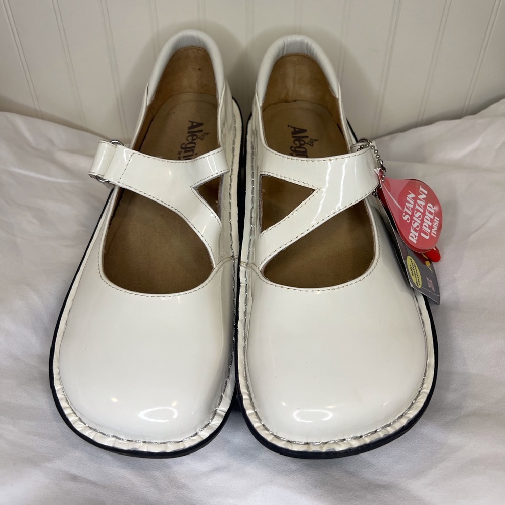 Algeria Day-100 White Patent Leather Shoes EU 41 US 10.5-11